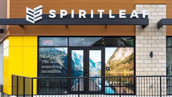 Spiritleaf store front at Clareview Crosing